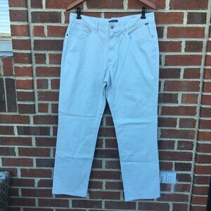 Nautica Mens Pants Size 32x30 Straight Fit Stretch Tan Preppy Hipster